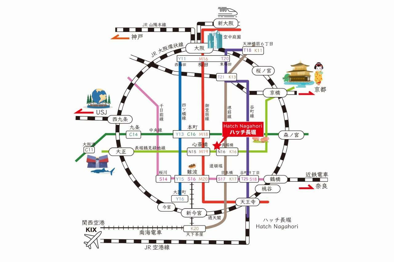 Hatch Nagahori 201 大阪 外观 照片